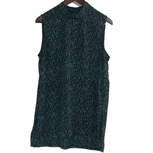 Prologue Sleeveless Blue Patterned Top | Size L